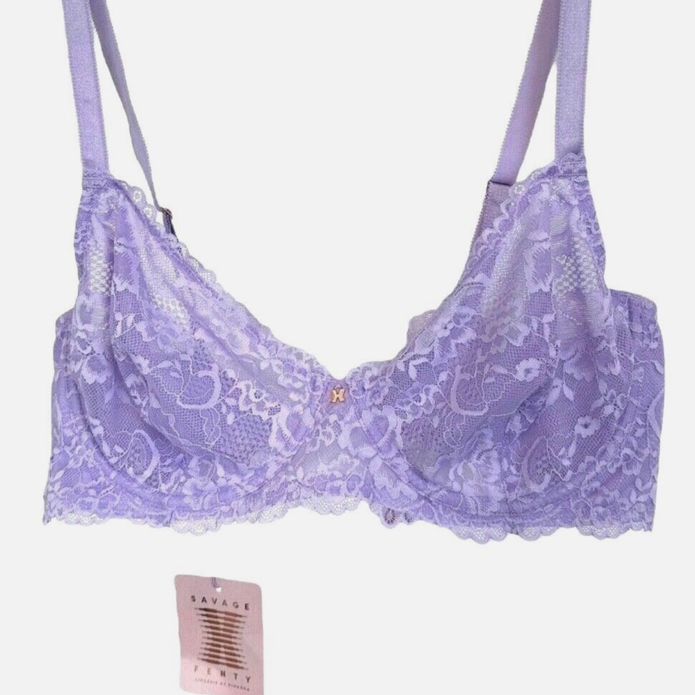 Savage X Fenty Lilac Lace Bra